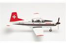 Herpa 1:72 Swissair Pilatus PC-7 Turbo Trainer, HB-HOQ