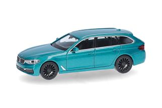 Herpa H0 BMW 5er Touring, Snapper Rocks blaumetallic