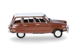 Herpa H0 Citroen AMI 6 Break, braun/weiss