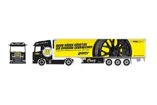 Herpa H0 DAF XG Kühlkoffer-Sattelzug, Spedition Kalbitz - Wheelworld-2DRV (SoSe SaAn)
