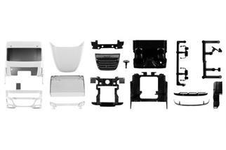 Herpa H0 Fahrerhaus DAF XF SC Euro 6 mit Windleitblech und Dachspoiler (Inhalt: 2 Stk.)