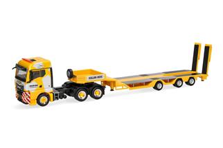 Herpa H0 MAN TGX GM 6x4 Allrounder-Tieflade-Sattelzug, Keller+Hess