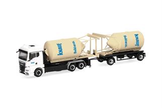 Herpa H0 MAN TGX GM Silosteller-Hängerzug, Knauf