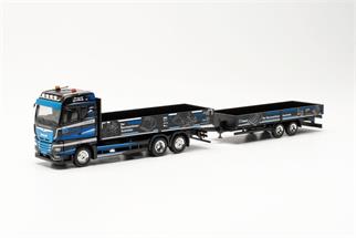 Herpa H0 MAN TGX GM Tandempritschen-Hängerzug, HS Schoch