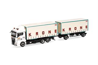 Herpa H0 MAN TGX GM Wechselgardinenplanen-Hängerzug, Circus Krone