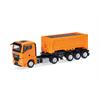 Herpa H0 MAN TGX GN Abraummulden-Sattelzug mit Ladegut, kommunalorange