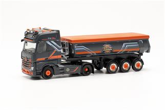 Herpa H0 MB Actros '18 Gigaspace Rundmulden-Sattelzug, Jack Janssen