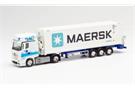 Herpa H0 MB Actros Gigaspace Seitenlader-Sattelzug, GDH/Maersk