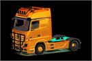 Herpa H0 MB Actros Gigaspace Zugmaschine 2-achs mit Lampenbügel, enzianblau