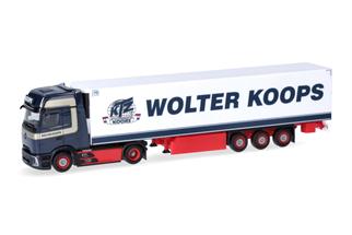 Herpa H0 MB Actros L ProCabin Gigaspace Kühlkoffer-Sattelzug, Wolter Koops