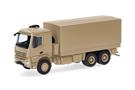 Herpa H0 MB Arocs 6x6 Pritsche/Plane, sandbeige undekoriert