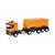 Herpa H0 MB Arocs Classicspace Abraumcontainer-Sattelzug, kommunalorange/anthrazit