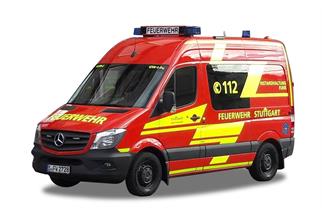 Herpa H0 MB Sprinter '13 Hochdach, Berufsfeuerwehr Stuttgart (Sonderserie BaWü)