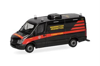Herpa H0 MB Sprinter '13 Kasten Flachdach, Tierrettung Essen e.V.