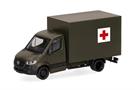 Herpa H0 MB Sprinter 18 mit Kofferaufbau, Schweizer Armee - Rotes Kreuz