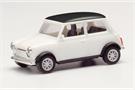 Herpa H0 Mini Cooper Klassik, weiss mit scharzem Dach