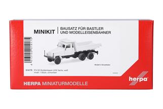 Herpa H0 MiniKit: IFA G5 Muldenkipper-LKW, weiss