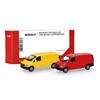Herpa H0 MiniKit: MB Vito Kasten 2002, ginstergelb und rot (Inhalt: je 1 Stk.)