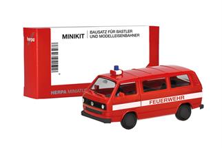 Herpa H0 MiniKit: VW T3 Bus, Feuerwehr