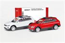 Herpa H0 MiniKit: VW Tiguan mit Warnbalken, weiss und rot (Inhalt: 2 Stk.)