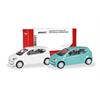 Herpa H0 MiniKit: VW Up! 3-türig, branco cristal und ice mint (Inhalt: je 1 Stk.)