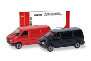 Herpa H0 MiniKit VWT4 Kasten rot/schwar