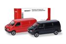 Herpa H0 MiniKit VWT4 Kasten rot/schwar
