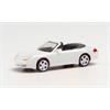 Herpa H0 Porsche 996 C4 Cabrio, carraraweiss metallic