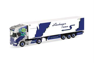 Herpa H0 Scania 164 TL Kühlkoffer-Sattelzug, Lechner Trans