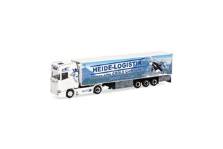 Herpa H0 Scania CS20 HD Kühlkoffer-Sattelzug, Heide Logistik
