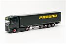 Herpa H0 Scania CS20 HD Schubboden-Sattelzug, Spedition Freund