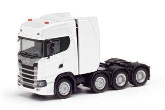 Herpa H0 Scania CS20 HD Schwerlastzugmaschine 4achs (8x4), weiss