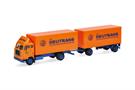 Herpa H0 Volvo F88 Koffer-Hängerzug, Deutrans