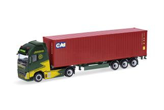 Herpa H0 Volvo FH GL XL 2020 Electric 40'-Container-Sattelzug, Ancotrans / CAI