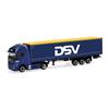 Herpa H0 Volvo FH GL XL 2020 Electric Gardinenplanen-Sattelzug, DSV