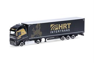 Herpa H0 Volvo FH Gl. XL 2020 Lowlinergardinenplanen-Sattelzug, HRT Intertrans (SoSe H)