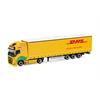 Herpa H0 Volvo FH GL XL Electric Lowlinergardinenplanen-Sattelzug, DHL