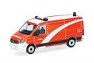 Herpa H0 VW Crafter Kasten Flachdach, Berliner Feuerwehr / GW-RettMat