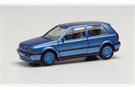 Herpa H0 VW Golf III VR6, blaumetallic, Felgen blau