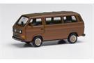 Herpa H0 VW T6 Bus mit BBS Felgen, broncebeige metallic