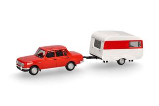 Herpa H0 Wartburg 353 '82 Limousine mit Qek-Junior