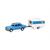 Herpa H0 Wartburg 353 '82 mit QEK-Wohnwagen, himmelblau