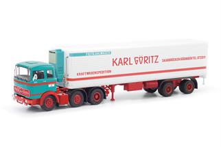 Herpa/MBS H0 MB LPS 2032 Kühlkoffer-Sattelzug, Karl Göritz