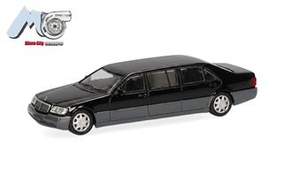Herpa/MicroCity87 H0 MB S600 Pullmann, schwarz/silber
