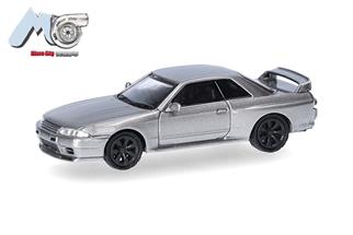 Herpa/MicroCity87 H0 Nissan Skyline GTR32, grau