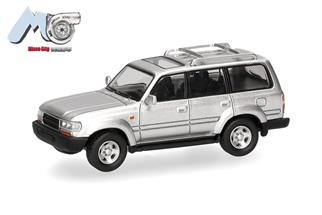 Herpa/MicroCity87 H0 Toyota Landcruiser 80, silber
