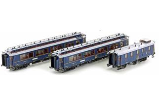 Hobbytrain H0 (AC) CIWL Simplon Orient Express mit Teakholzwagen, Set 1, 3-tlg.
