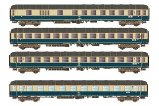 Hobbytrain/LS Models H0 (AC) Transitzug-Wagenset 1 D 351, Ep. IVa, 4-tlg.