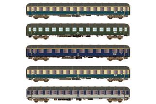 Hobbytrain/LS Models H0 Reisezug-Wagenset D 912 Emsland, Ep. IVa, 5-tlg.