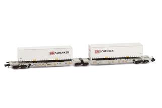 Hobbytrain N AAE Doppeltaschenwagen Sdggmrss DB Schenker